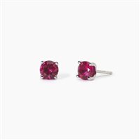 Orecchini Mabina Donna Shiny in Argento Rubino sintetico 563737 - 563737